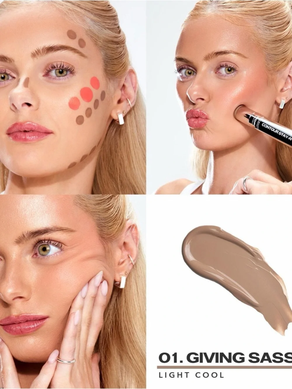 NEW SACHEU Liquid Contour STAY-N - 01 Giving Sass Light Cool